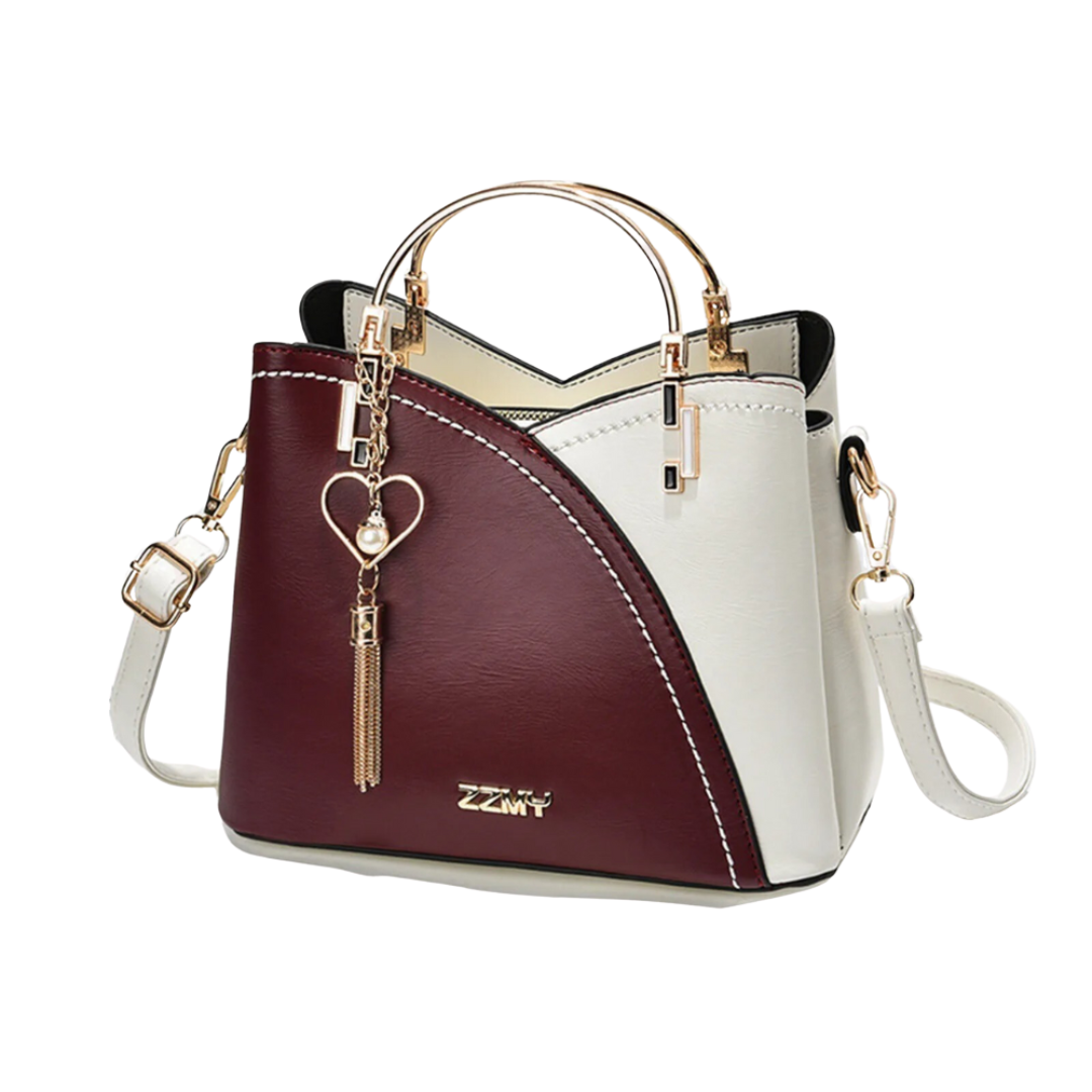Wearclo | Women's Satchel Handbag with Patchwork Design