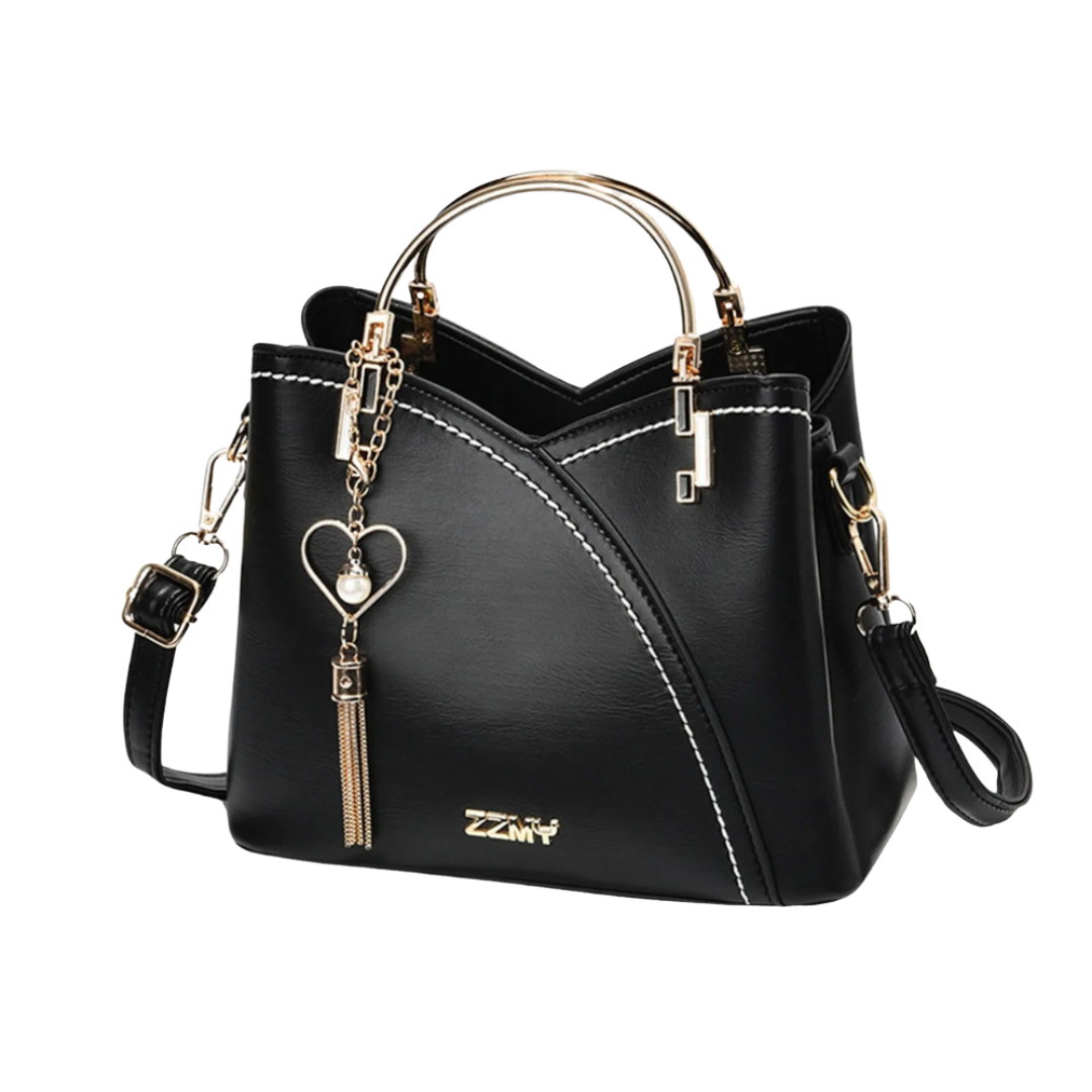 Wearclo | Women's Satchel Handbag with Patchwork Design
