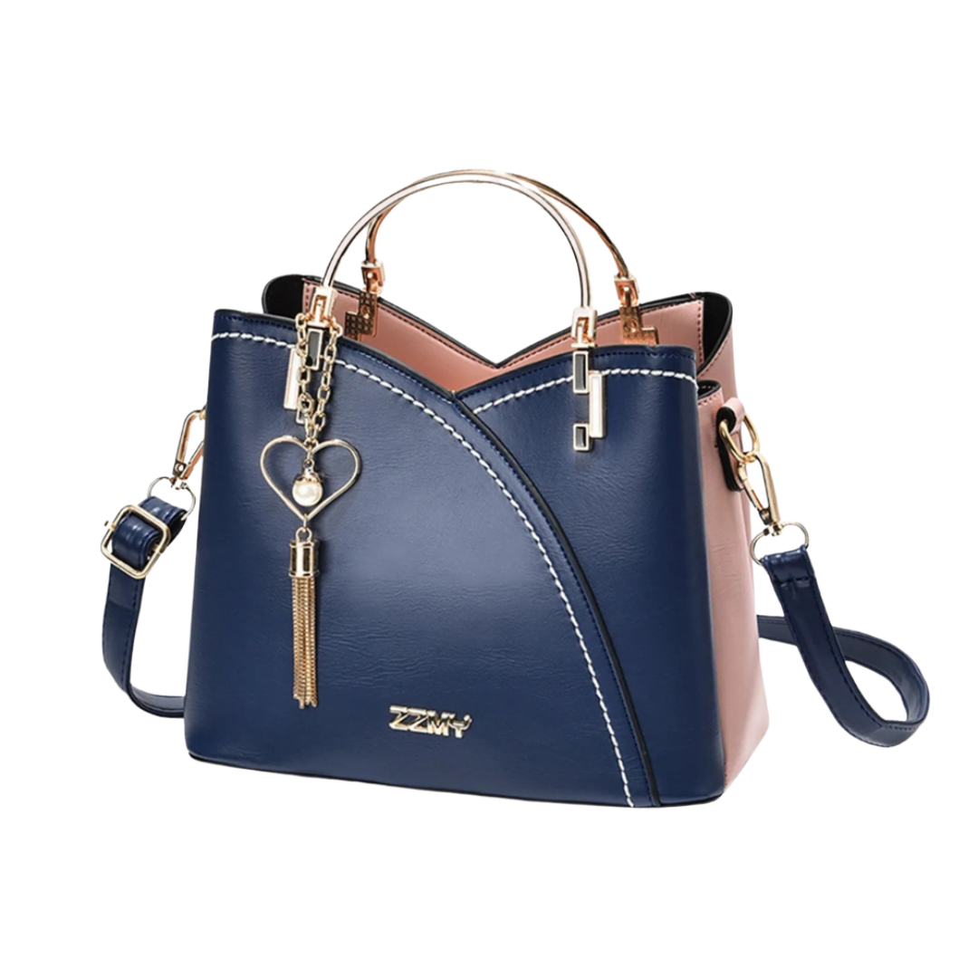 Wearclo | Women's Satchel Handbag with Patchwork Design