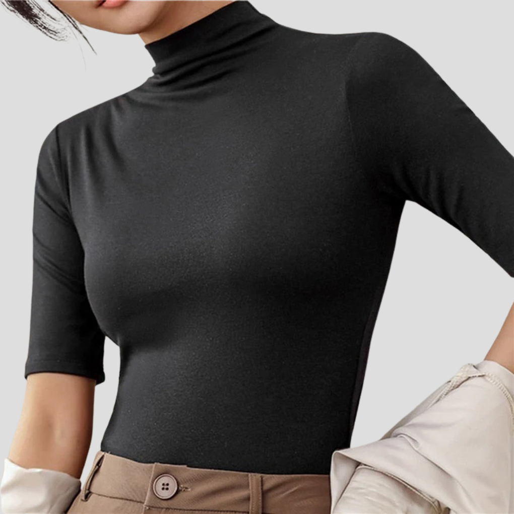 Wearclo | Women's Seamless Turtleneck Top