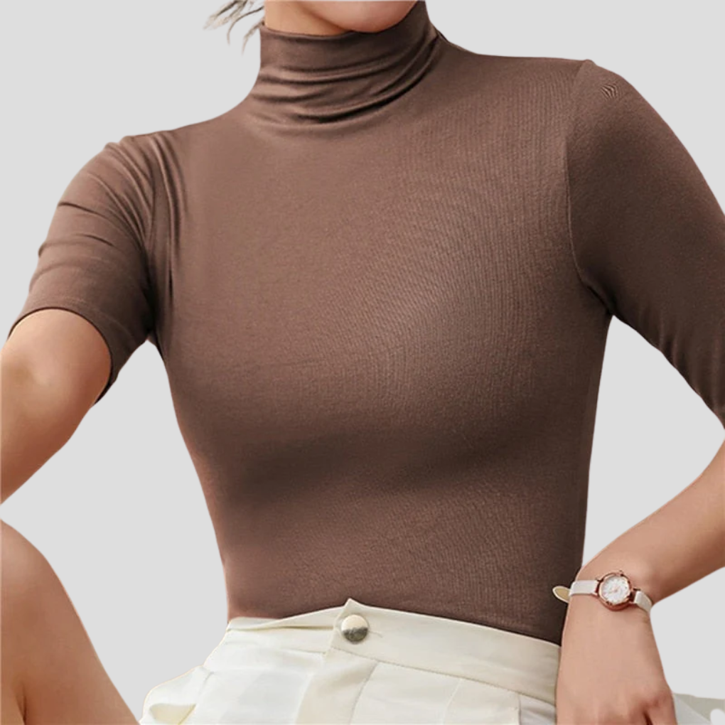 Wearclo | Women's Seamless Turtleneck Top