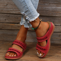 Women's Supportive Decorative Strap Slide Sandals