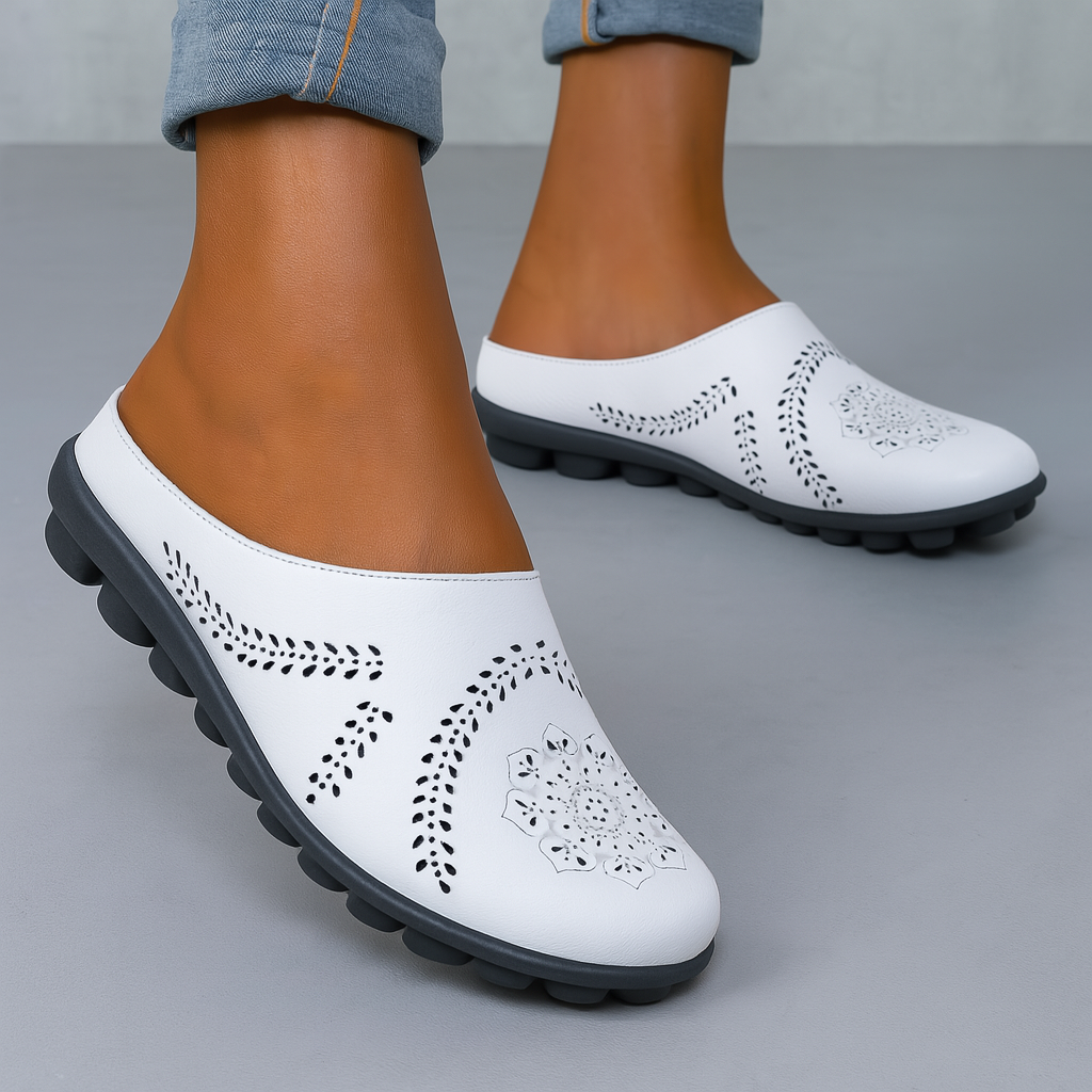 Wearclo | Women's Slip-On Sandals Cutout Design