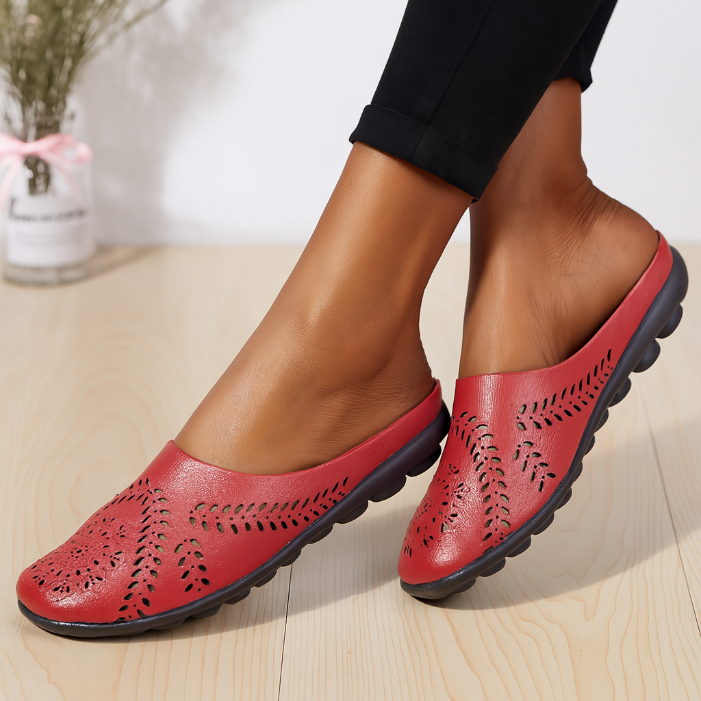 Wearclo | Women's Slip-On Sandals Cutout Design