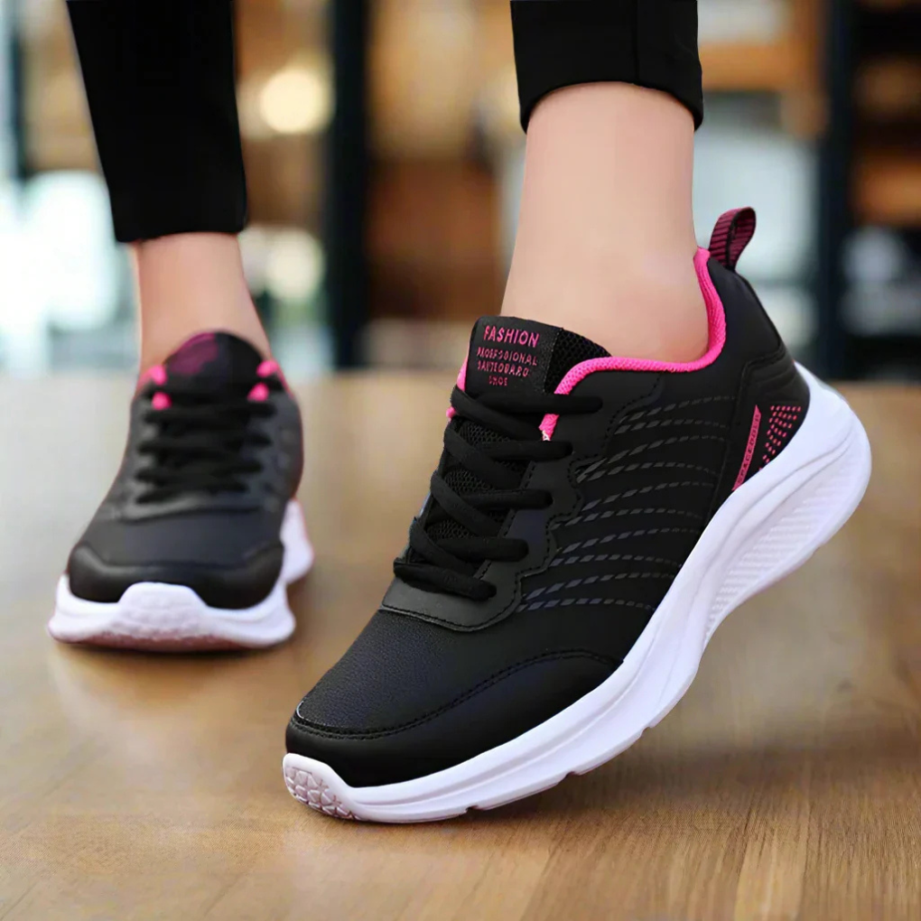 Wearclo | Women's Slip-Resistant Sneakers with Textured Upper