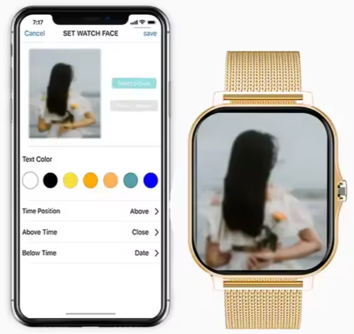 Wearclo | Women's Smartwatch with Health Tracking and Mesh Strap