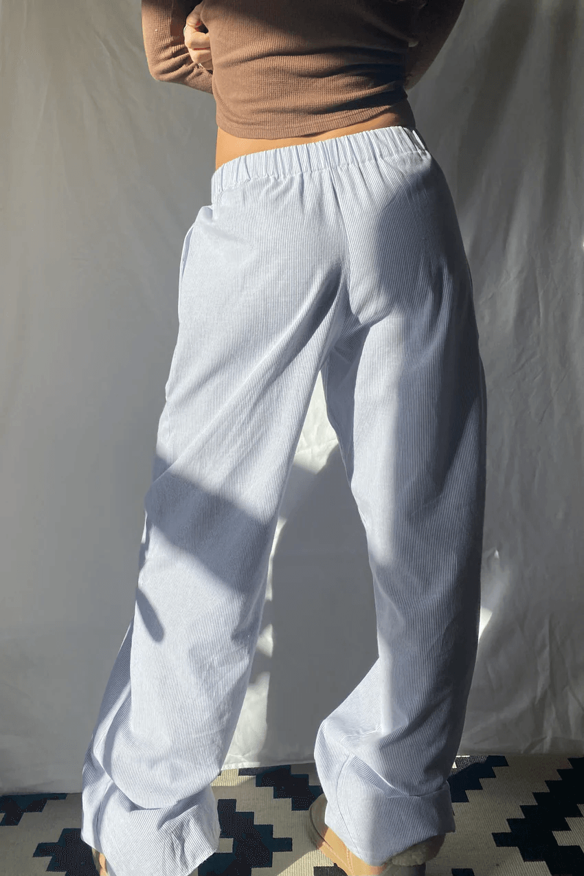 Wearclo | Women's Striped Lounge Pants Relaxed Fit