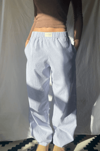 Wearclo | Women's Striped Relaxed Fit Casual Pants