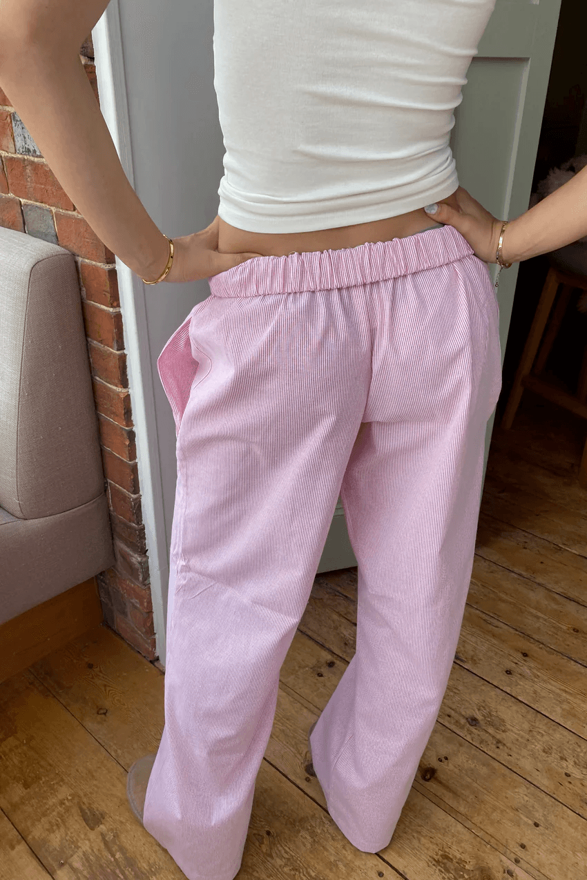 Wearclo | Women's Striped Lounge Pants Relaxed Fit