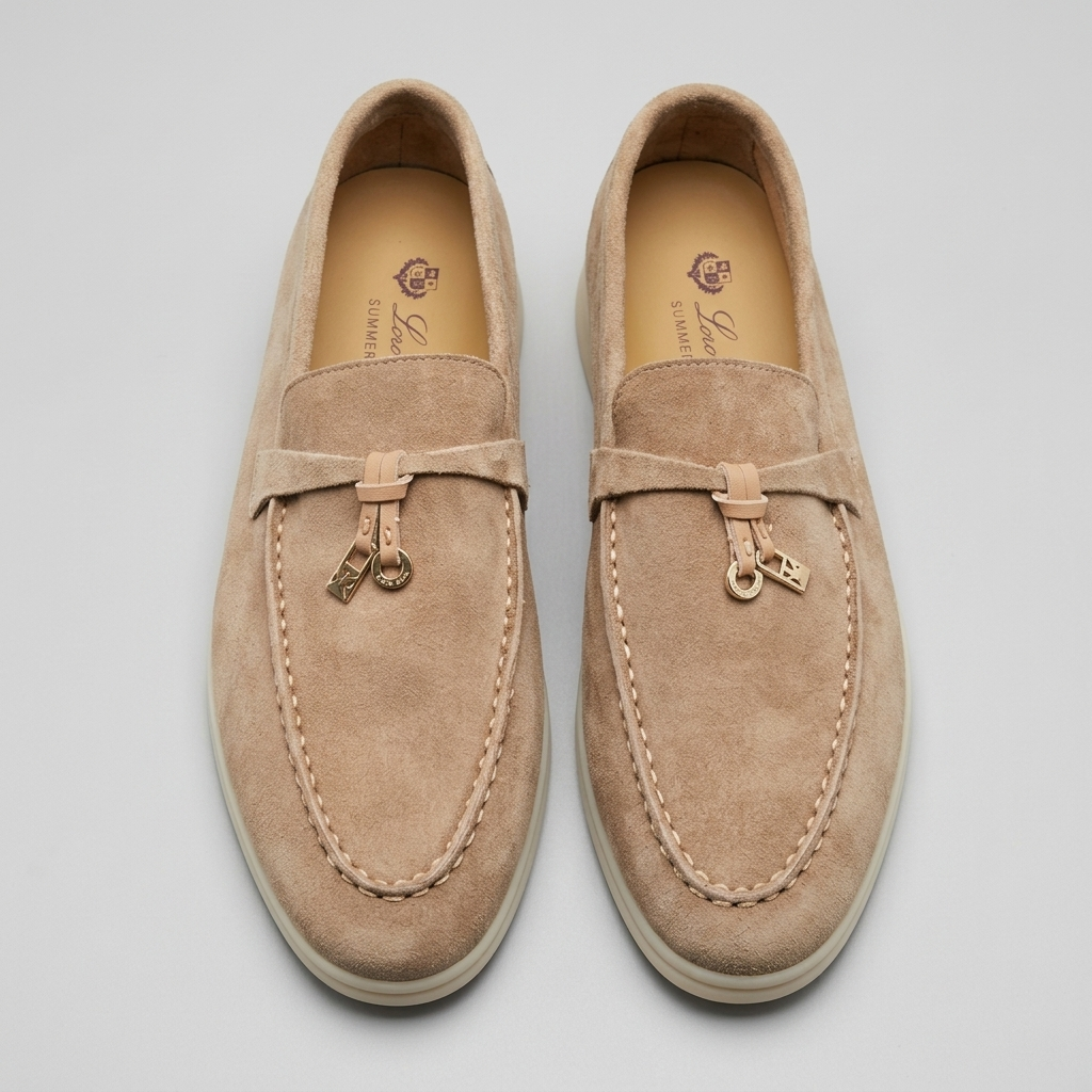 Wearclo | Women's Suede Loafers with Tassel Detail