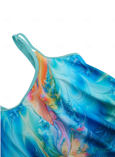 Wearclo | Women's Tankini Swimsuit Set Abstract Print