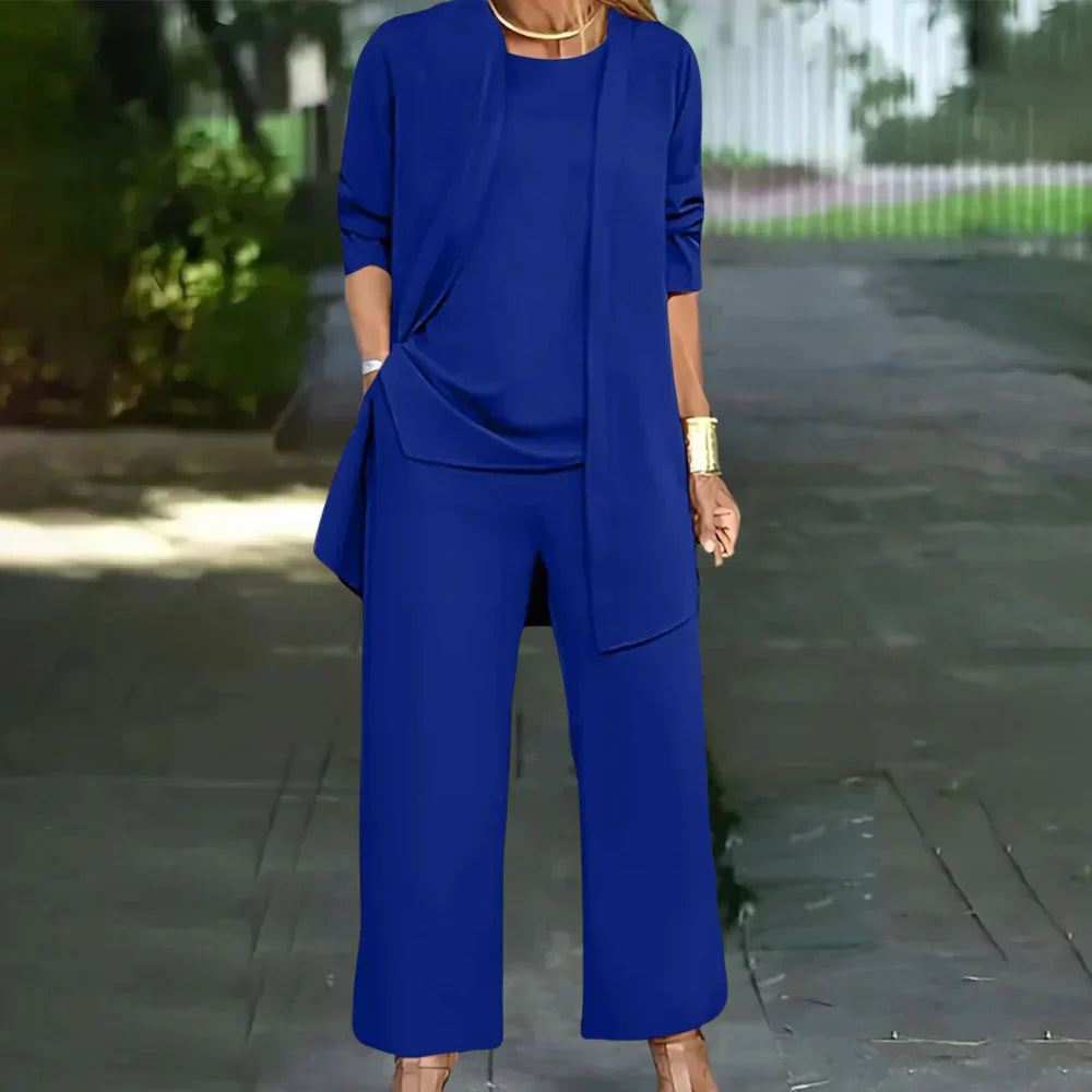 Wearclo | Women's Three-Piece Pantsuit Set