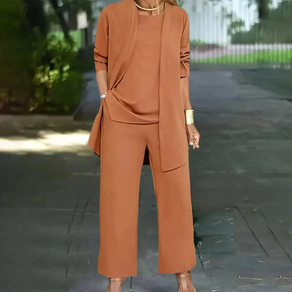 Wearclo | Women's Three-Piece Pantsuit Set