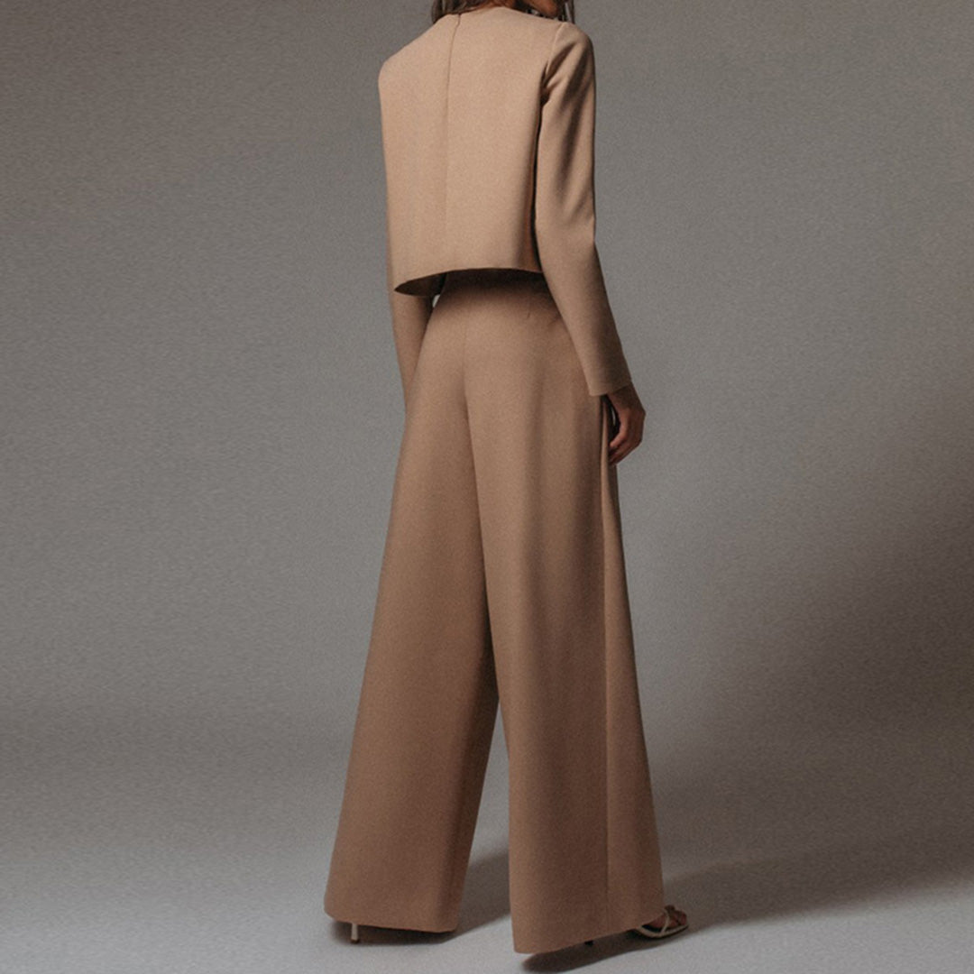 Wearclo | Women's Two-Piece Wide Leg Set