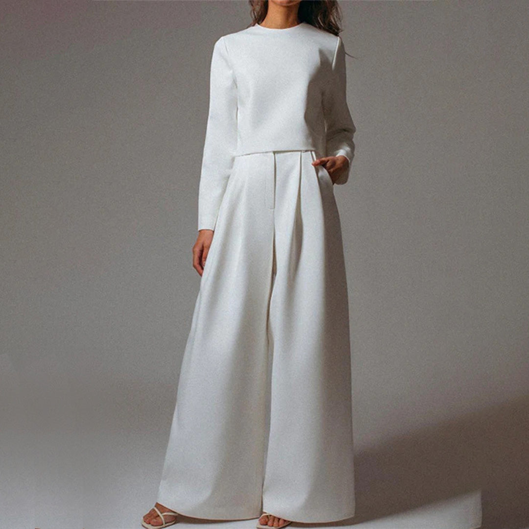Wearclo | Women's Two-Piece Wide Leg Set
