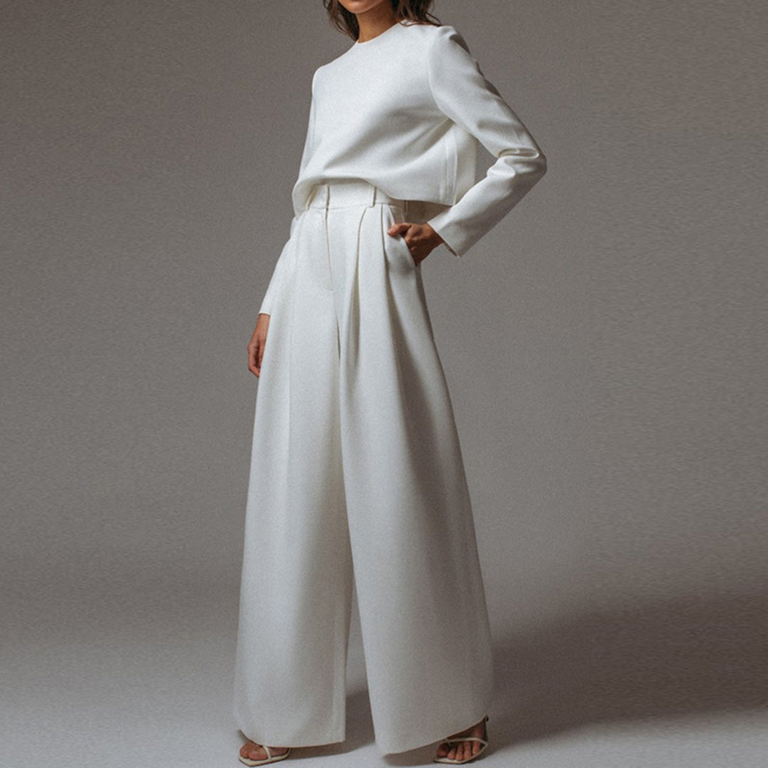 Wearclo | Women's Two-Piece Wide Leg Set