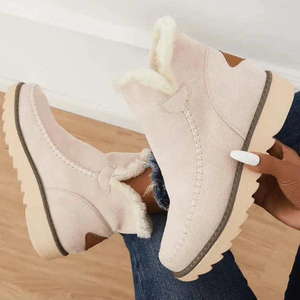 Wearclo | Women's Warm Ankle Boots with Orthopedic Support