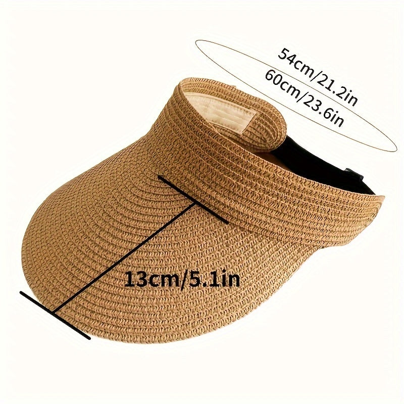 Wearclo | Women's Wide Brim Sun Visor Hat