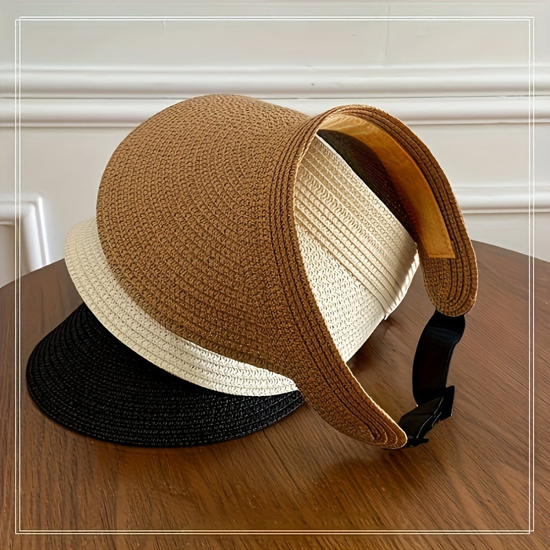 Wearclo | Women's Wide Brim Sun Visor Hat