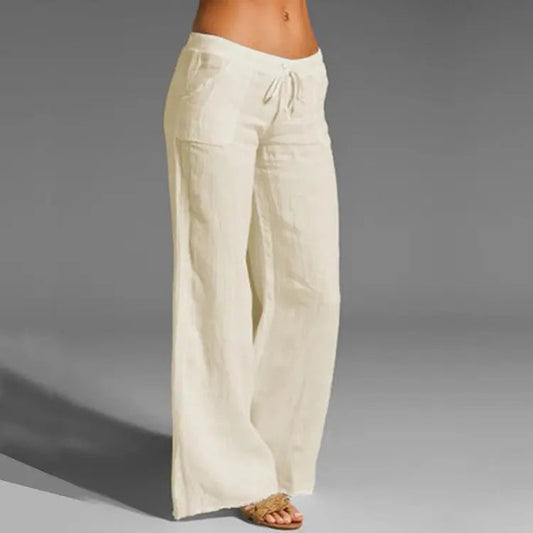 Wearclo | Women's Wide Leg Casual Trousers