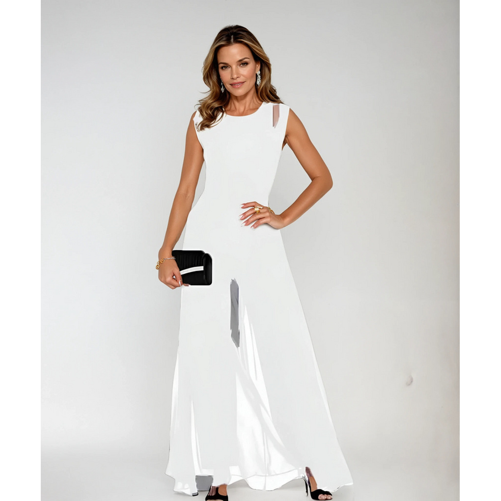 Wearclo | Women's Wide Leg Jumpsuit with Cutout Shoulders