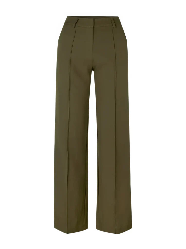 Wearclo | Women's Wide Leg Trousers with Stitch Detail
