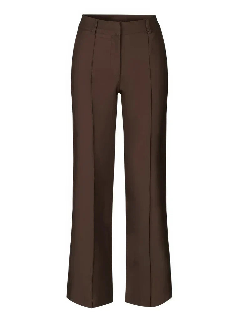 Wearclo | Women's Wide Leg Trousers with Stitch Detail