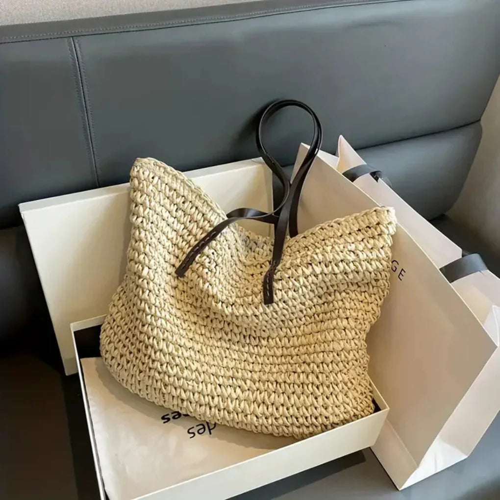 Wearclo | Women's Woven Tote Bag – Large Carry-All