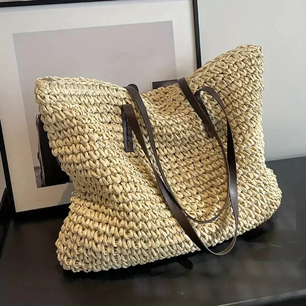 Wearclo | Women's Woven Tote Bag – Large Carry-All