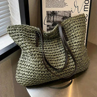 Wearclo | Women's Woven Tote Bag – Large Carry-All