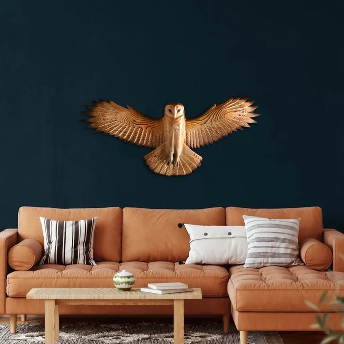 Wearclo | Wooden Wall Decoration – Owl “Majestic”