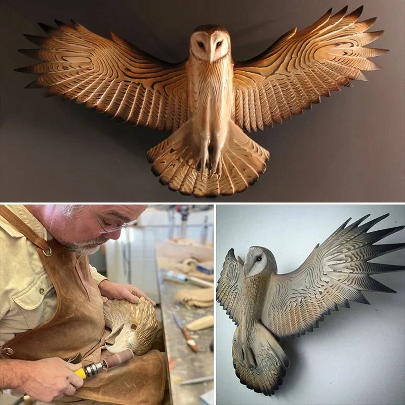 Wearclo | Wooden Wall Decoration – Owl “Majestic”