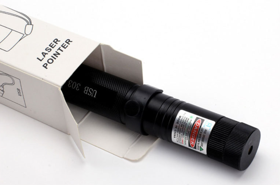Wearclo | Zelara-Power Laser Pointer 303 - Rechargeable Visible USB Laser Pointer with High Power