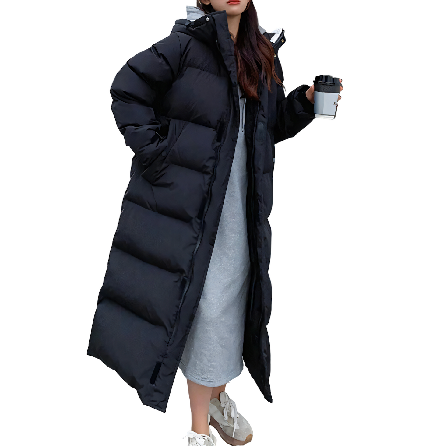 Windproof Long Down Jacket