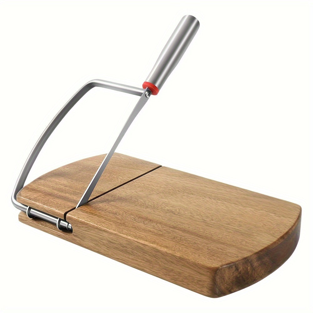 Wire Cheese Slicer with Board Base for Even Slices