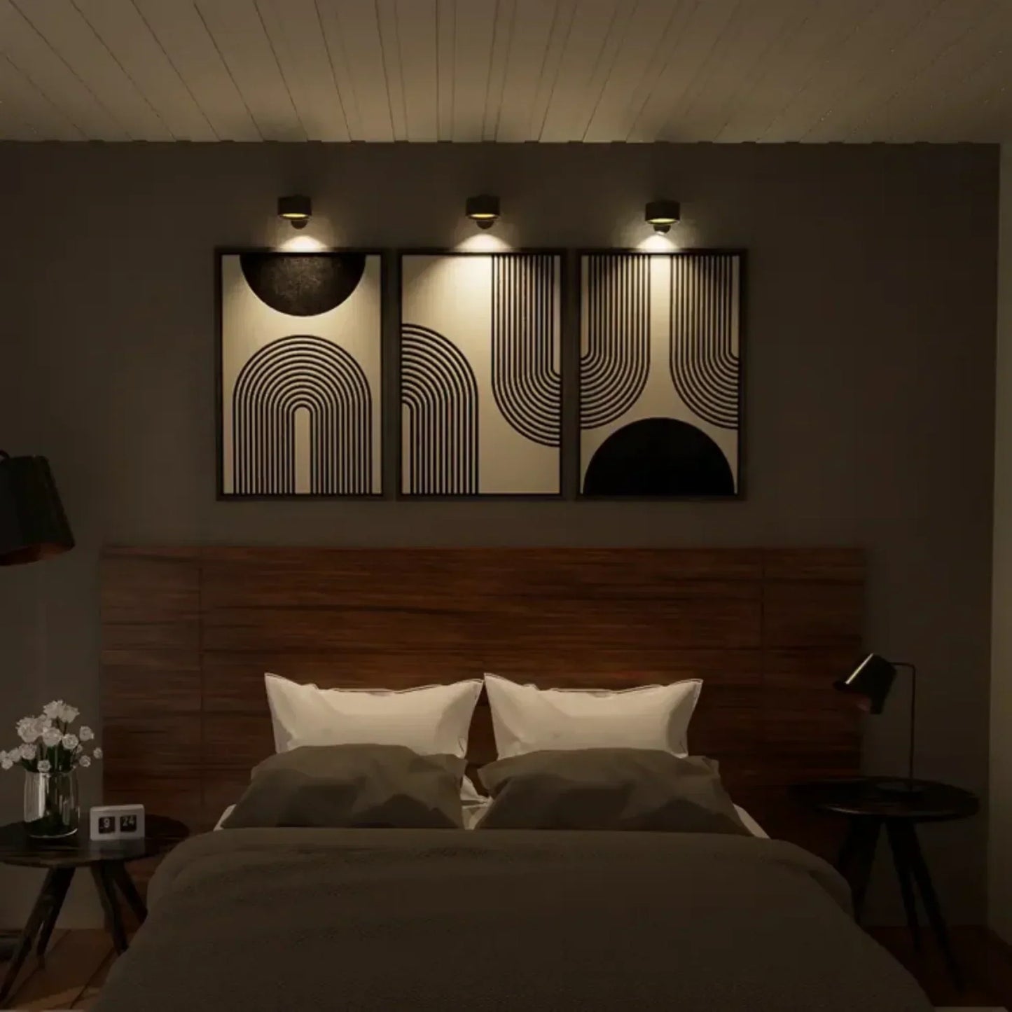 Wireless Rechargeable Wall Lamp - LumoFlex