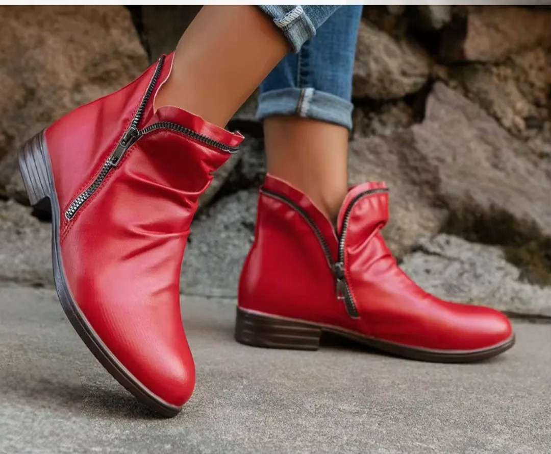 Women's Autumn Ankle Boots with Ergonomic Comfort