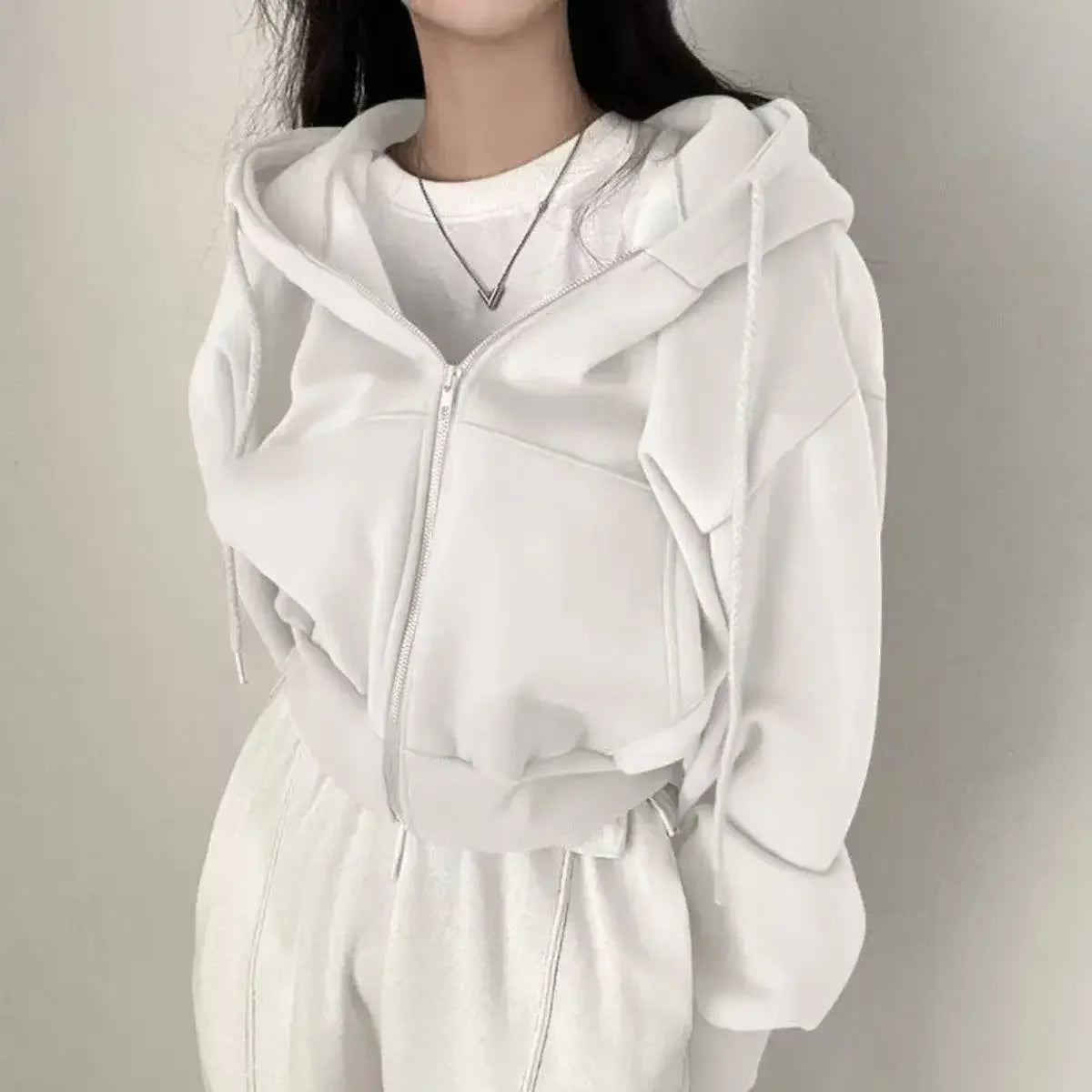 Women's Casual Winter Zip-Up Hoodie