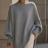Women's Chunky Knit Crew Neck Sweater
