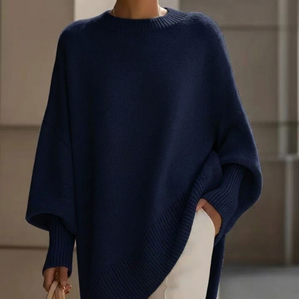 Women's Chunky Knit Crew Neck Sweater