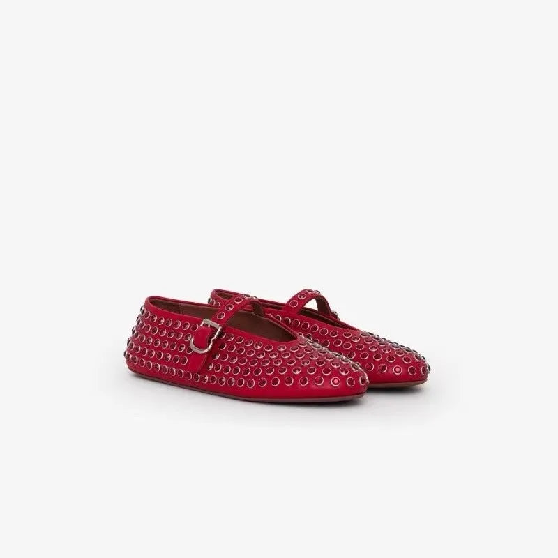 Women's Crystal Rhinestone Mary Jane Shoes with Buckle Strap