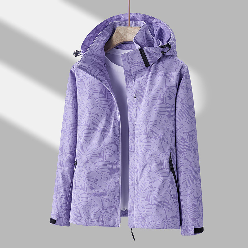 Women's Everyday Waterproof Zip-Up Hooded Jacket