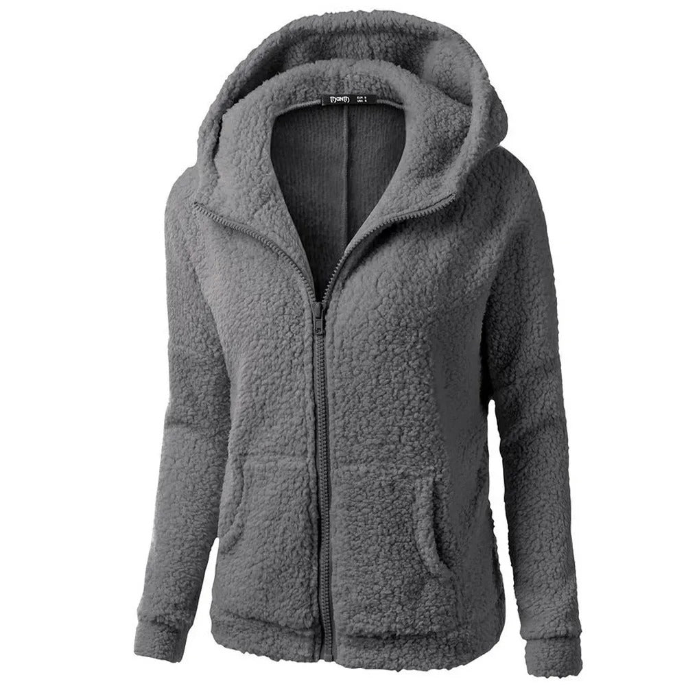 Women's Fleece Hooded Winter Jacket