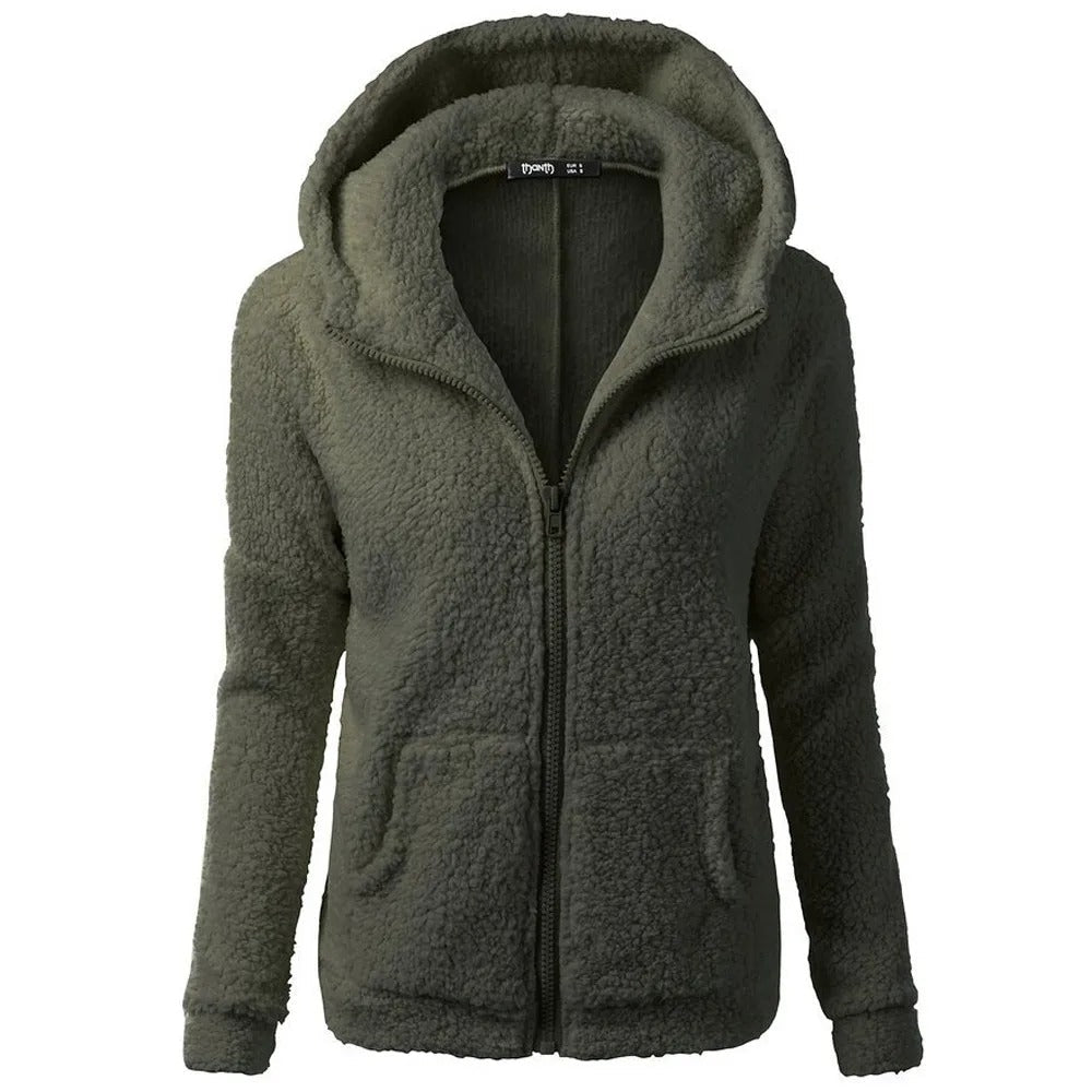 Women's Fleece Hooded Winter Jacket