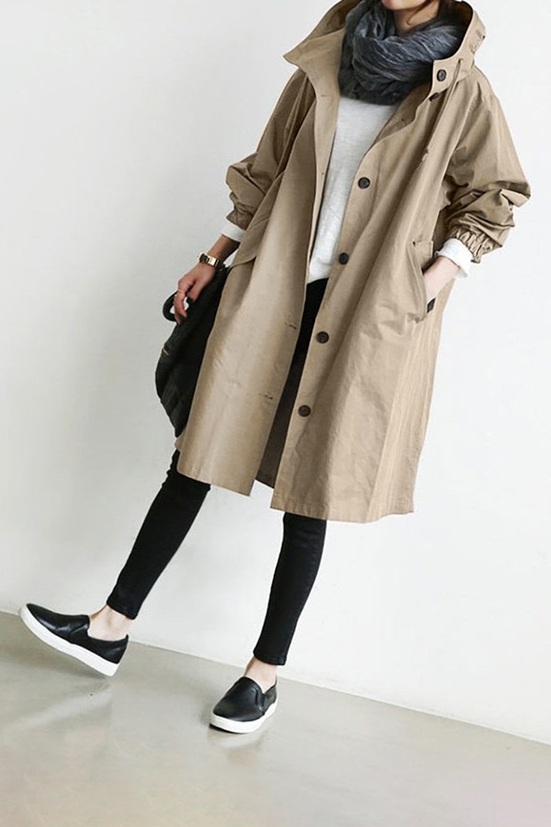 Women's Hooded Jacket in Medium Length