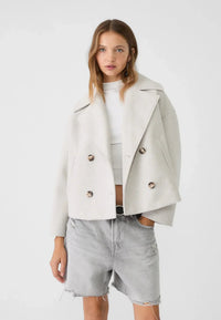 Wearclo | Women's Double-Breasted Cropped Blazer