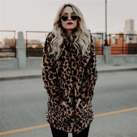 Women's Leopard Print Coat