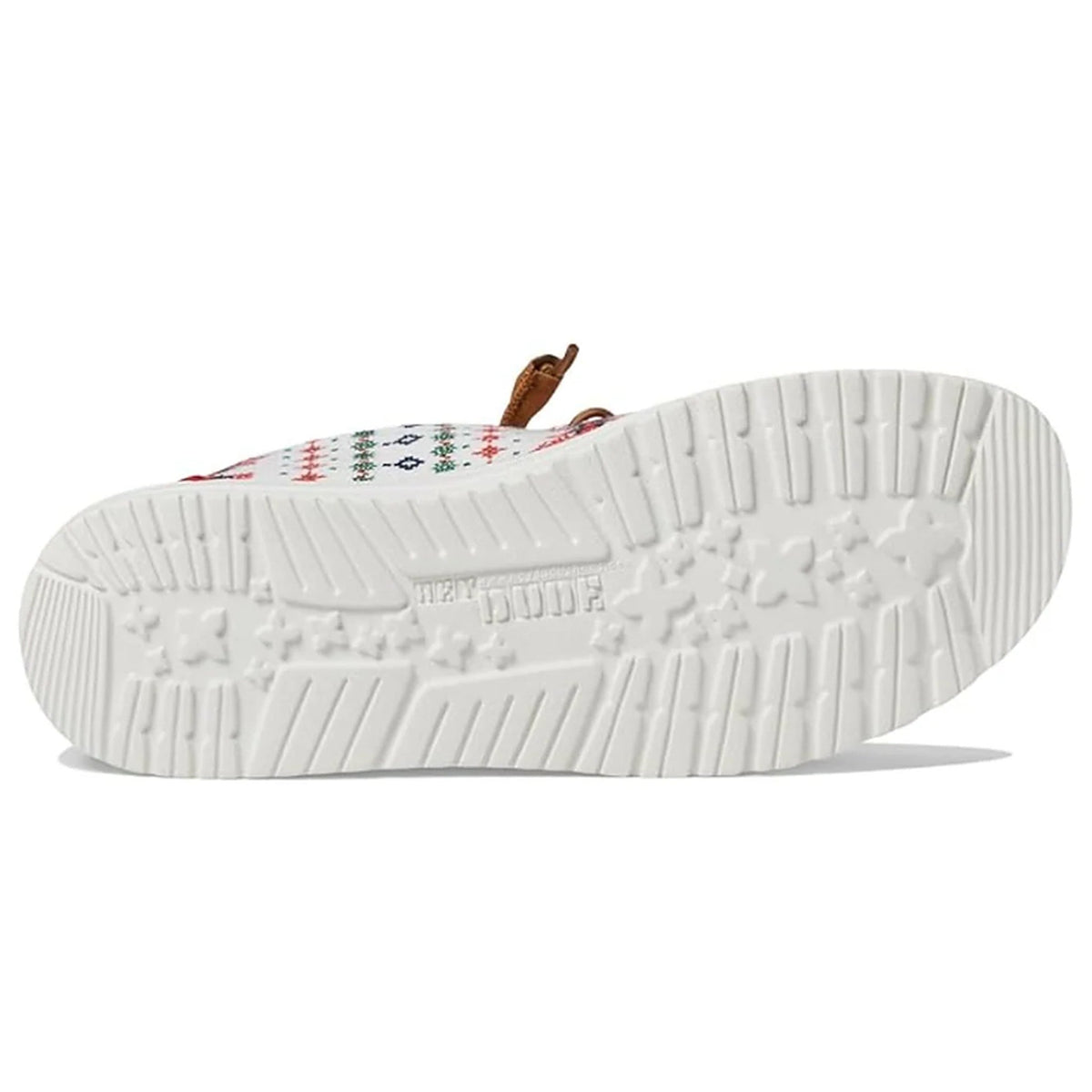 Women's Lined Christmas Slip-On Shoes with Nordic Winter Pattern