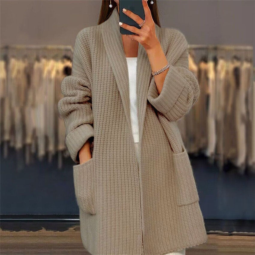 Women's Long Cardigan Outerwear for Fall/Winter