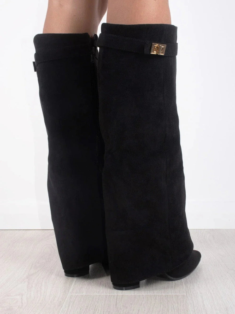 Women's Luxury Suede Over-the-Knee Boots